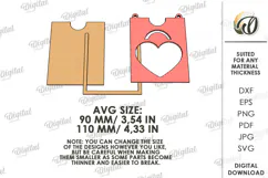 Valentine's Day Photo Frame Laser Cut. Wall Photo Frame SVG Product Image 2