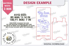 Valentine&#039;s Day Phone Stand Laser Cut. Phone Holder SVG Product Image 2