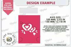 Valentine's Place Card Paper Cut. Wedding Name Card SVG Product Image 2