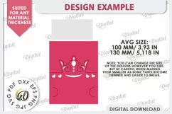 Valentine's Place Card Paper Cut. Wedding Name Card SVG Product Image 2