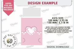 Valentine's Place Card Paper Cut. Wedding Name Card SVG Product Image 2