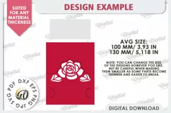 Valentine's Place Card Paper Cut. Wedding Name Card SVG Product Image 2