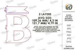 Wedding Guest Book Letters Signs Bundle Laser Cut Product Image 5