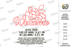 Wooden Welcome Wall Decor Laser Cut. Home Decor SVG Product Image 2