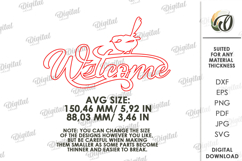 Wooden Welcome Wall Decor Laser Cut. Home Decor SVG Product Image 2