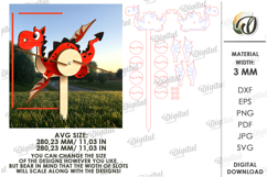3D Windmill Garden decors Bundle Laser Cut. Whirligig SVG Product Image 3