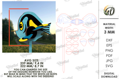 3D Windmill Garden decor Laser Cut. Whirligig SVG Product Image 2