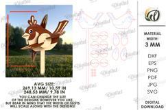 3D Windmill Garden decor Laser Cut. Whirligig SVG Product Image 2