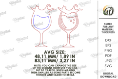 Wine Tiered Tray Decor Laser Cut. Wine Wall Decor SVG Product Image 2