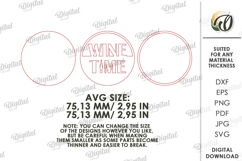 Wine Tiered Tray Decor Laser Cut. Wine Wall Decor SVG Product Image 2