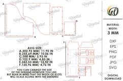 3D House Office Organizer Laser Cut. Desk Organizer SVG Product Image 3