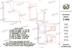 3D House Office Organizer Laser Cut. Desk Organizer SVG Product Image 2