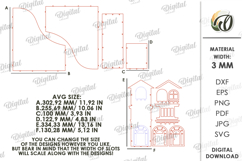 3D House Office Organizer Laser Cut. Desk Organizer SVG Product Image 3