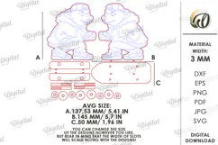 3D Animal On Skateboard Laser Cut. Kids toy. Bear SVG Product Image 3