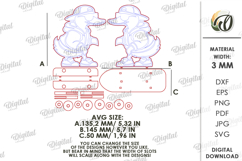 3D Animal On Skateboard Laser Cut. Kids toy. Duck SVG Product Image 3