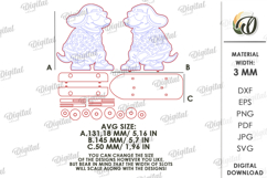 3D Animal On Skateboard Laser Cut. Kids toy. Dog SVG Product Image 2