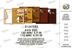 Autumn Layered Home Decor Laser Cut. Wooden Decor SVG Product Image 2