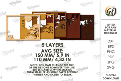 Autumn Layered Home Decor Laser Cut. Wooden Decor SVG Product Image 2
