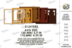 Autumn Layered Home Decor Laser Cut. Wooden Decor SVG Product Image 2