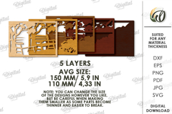 Autumn Layered Home Decor Laser Cut. Wooden Decor SVG Product Image 2