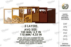 Autumn Layered Home Decor Laser Cut. Wooden Decor SVG Product Image 2
