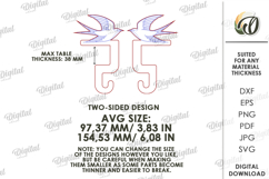 Table Bag Hook Laser Cut. Portable Purse Hanger SVG. Bird Product Image 2