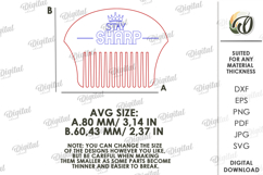Beard Combs Bundle Laser Cut. Beard Grooming Comb SVG Product Image 3