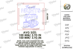 Blanket tag Laser Cut. Gift Tag SVG Product Image 2