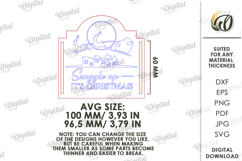 Blanket tag Laser Cut. Gift Tag SVG Product Image 2