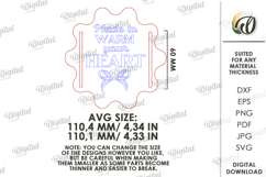 Blanket tag Laser Cut. Gift Tag SVG Product Image 2