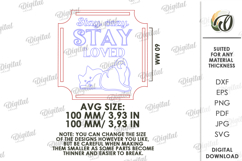 Blanket tag Laser Cut. Gift Tag SVG Product Image 2