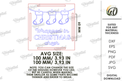 Blanket tag Laser Cut. Gift Tag SVG Product Image 2