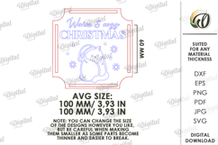 Blanket tag Laser Cut. Gift Tag SVG Product Image 2