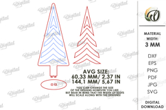 Wooden Christmas Tree Laser Cut. Christmas Stand Decor SVG Product Image 2