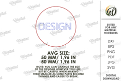 Circle For Retractable Roulette Dog Leash Laser Cut. Dog SVG Product Image 2
