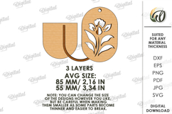Hanging Closet Sachet Laser Cut. Wardrobe Sachet SVG Product Image 2