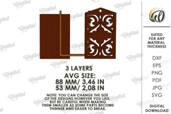 Hanging Closet Sachet Laser Cut. Wardrobe Sachet SVG Product Image 2