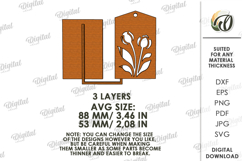 Hanging Closet Sachet Laser Cut. Wardrobe Sachet SVG Product Image 2