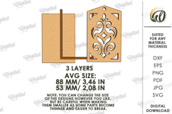 Hanging Closet Sachet Laser Cut. Wardrobe Sachet SVG Product Image 2