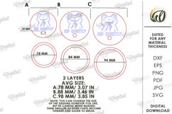 3D Cup Cover Laser Cut. Engraved Cup Topper SVG Product Image 2