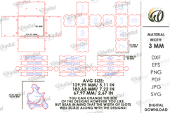 3D Wooden Desktop Calendar Lasercut. Funny kids Calendar SVG Product Image 5