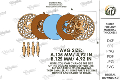 Wooden Dream Catchers Bundle Laser Cut. Dream Catchers SVG Product Image 3