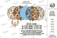 Wooden Dream Catcher Laser Cut. Layered Dream Catcher SVG Product Image 2