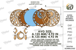 Wooden Dream Catcher Laser Cut. Layered Dream Catcher SVG Product Image 2