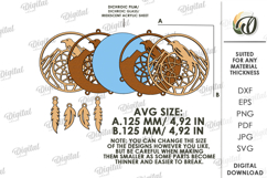 Wooden Dream Catcher Laser Cut. Layered Dream Catcher SVG Product Image 2