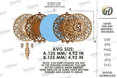Wooden Dream Catcher Laser Cut. Layered Dream Catcher SVG Product Image 2