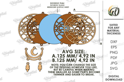 Wooden Dream Catcher Laser Cut. Layered Dream Catcher SVG Product Image 2