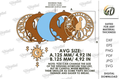 Wooden Dream Catcher Laser Cut. Layered Dream Catcher SVG Product Image 2