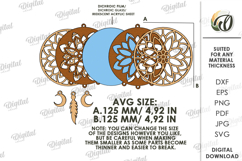 Wooden Dream Catcher Laser Cut. Layered Dream Catcher SVG Product Image 2