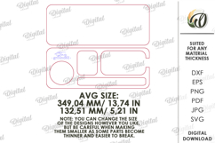 3D Dump Trays Bundle Laser Cut. Catchall Tray SVG Product Image 3